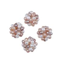 Bal Cluster Gekweekte Pearl Beads, Zoetwater Parel, Natuurlijk & mode sieraden & DIY, gemengde kleuren, 20-21mm, Verkocht door PC