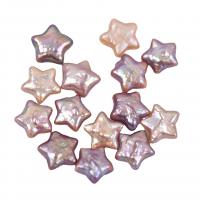 Cultured No Hole Freshwater Pearl Beads, Star, Natural & fashion jewelry & DIY, more colors for choice, 12mm, Sold By PC