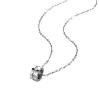 Stainless Steel Jewelry Necklace plated fashion jewelry & with rhinestone nickel lead & cadmium free 450mm Sold By PC