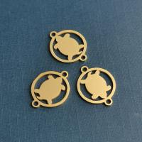 Stainless Steel Connector Turtle plated fashion jewelry nickel lead & cadmium free Sold By PC