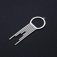 Stainless Steel Pendants, plated, DIY, more colors for choice, 56x20mm, 10PCs/Bag, Sold By Bag