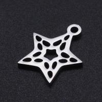 Stainless Steel Pendants, Star, plated, DIY, more colors for choice, 12.50x15mm, 20PCs/Bag, Sold By Bag