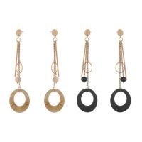 Acetate Drop Earring with Alloy for woman Sold By Pair