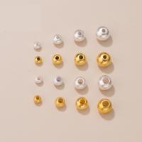 Perles en argent sterling 925, Rond, Placage, normes différentes pour le choix, plus de couleurs à choisir, Vendu par PC