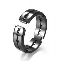 Titanium Steel Cuff Finger Ring polished Unisex 6.50mm Sold By PC