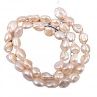 Perle perline Keishi coltivate d'acqua dolce, perla d'acquadolce coltivata naturalmente, DIY, bianco, 8x10mm, Venduto per 38 cm filo