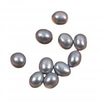 Cultured No Hole Freshwater Pearl Beads, Rice, DIY, grey, 7-8mm, Sold By PC