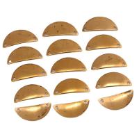 Conector de jóias de bronze, cobre, Cúpula, dourado, 18x8x0.50mm, 100PCs/Bag, vendido por Bag