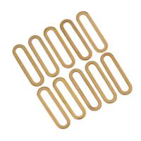 Brass Linking Ring, plated, golden, 32.80x9.30x1.20mm, 100PCs/Bag, Sold By Bag