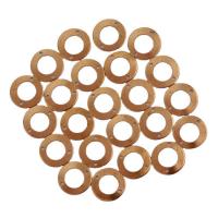 Brass Jewelry Connector, Round, golden, 12x7x0.50mm, 100PCs/Bag, Sold By Bag
