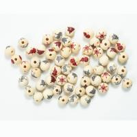 Perles en bois, Schima Superba, Rond, Conception de Noël & bijoux de mode & DIY & normes différentes pour le choix, plus de couleurs à choisir, 16mm, Vendu par PC
