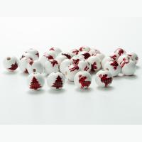 Wood Beads Schima Superba Round Christmas Design & fashion jewelry & DIY 16mm Sold By PC