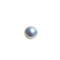 Cultured Half Drilled Freshwater Pearl Beads, Natural & DIY & different size for choice & half-drilled, white, Sold By PC