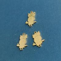 Stainless Steel Connector Owl plated fashion jewelry nickel lead & cadmium free Sold By PC