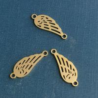 Stainless Steel Connector Feather plated fashion jewelry nickel lead & cadmium free Sold By PC