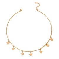 Tibetan Style Jewelry Necklace, Star, plated, fashion jewelry & different styles for choice & with rhinestone, more colors for choice, nickel, lead & cadmium free, Sold By PC