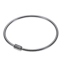 Stainless Steel Bangle epoxy gel DIY & for woman silver color Sold By PC