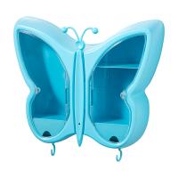 ABS Plastic Cosmetic Storage Box with PC Plastic Butterfly dustproof & Wall Hanging & transparent Sold By PC
