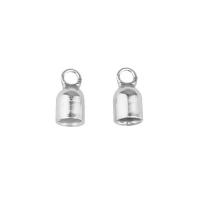 925 Sterling Silver End Cap, DIY & different size for choice, silver color, Sold By PC