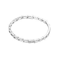 Solidny srebrny pierścień, 925 Srebro, Wzór geometryczny, Platerowane platyną, różnej wielkości do wyboru & dla kobiety, 1.60mm, rozmiar:5-8, sprzedane przez PC