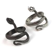 Zinc Alloy Cuff Finger Ring Snake plated Adjustable & Unisex Sold By Lot