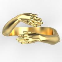 Tibetan Style Cuff Finger Ring, Hand, plated, Adjustable & Unisex, more colors for choice, 10PCs/Lot, Sold By Lot