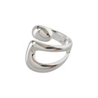 liga de zinco Cuff Ring Finger, Ajustável & unissex & Vario tipos a sua escolha, cor original, 10PCs/Lot, vendido por Lot