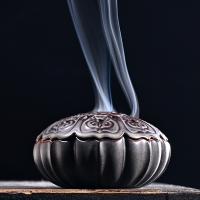 Traditional Ceramic Inserted Burner Incense Seat, Porcelain, plated, for home and office & durable, 80x95x60mm, Sold By PC