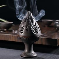 Traditional Ceramic Inserted Burner Incense Seat, Porcelain, plated, for home and office & durable, 96x182mm, Sold By PC