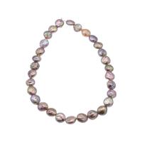 Coin Kulturan Slatkovodni Pearl perle, Novčić, možete DIY, ljubičasta boja, 12-13mm, 30računala/Strand, Prodano Per 38 cm Strand