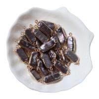 Perlas cultivadas de agua dulce Conector, con metal, color mixto, 10x25mm, Vendido por UD