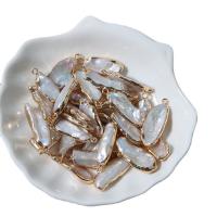Ciondoli perle d'acqua dolci, perla d'acquadolce coltivata naturalmente, with ottone, colori misti, 9x20mm, Venduto da PC