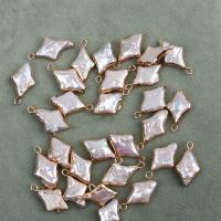 Colgantes de Perlas Freshwater, Perlas cultivadas de agua dulce, con metal, color mixto, 12x20mm, Vendido por UD