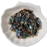 Colgantes de Perlas Freshwater, Perlas cultivadas de agua dulce, con metal, color mixto, 9x20mm, Vendido por UD