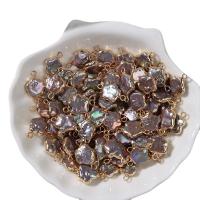 Perlas cultivadas de agua dulce Conector, con metal, color mixto, 11x20mm, Vendido por UD