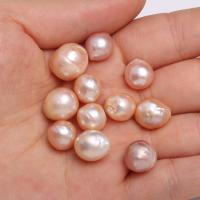 Cultured No Hole Freshwater Pearl Beads Natural & DIY 10-13mm Sold By PC