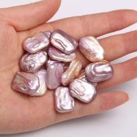 Nėra Hole Kultūringas gėlavandenių perlų karoliukai, Gėlo vandens perlų, Natūralus & Pasidaryk pats & ne skylė, 15x20mm, Pardavė PC