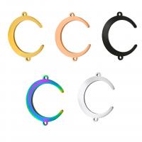 Stainless Steel Connector Moon plated fashion jewelry nickel lead & cadmium free Sold By PC
