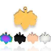 Stainless Steel Pendants Maple Leaf plated fashion jewelry nickel lead & cadmium free Sold By PC