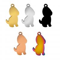 Stainless Steel Animal Pendants Dog plated fashion jewelry nickel lead & cadmium free Sold By PC