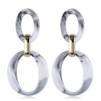 Resin Earring Zinc Alloy with Resin for woman Sold By Pair
