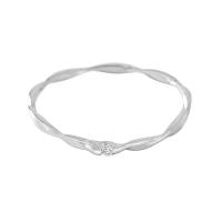 Cubic Zirconia micr3ofono pavimenta anillos de plata esterlina, Plata de ley 925, chapado en platina real, diverso tamaño para la opción & micro arcilla de zirconia cúbica & para mujer, 1.30mm, tamaño:5-8, Vendido por UD