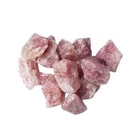 mansikka Quartz Koristeluun, Nuggets, erikokoisia valinnalle, vaaleanpunainen, 10PC/erä, Myymät erä