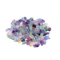 Gemstone фишки, Красочные флюорита, Комкообразная форма, разный размер для выбора & нет отверстия, разноцветный, продается KG