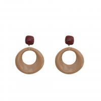 Resin Earring with Zinc Alloy for woman Sold By Lot