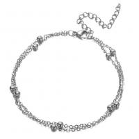 Stainless Steel Jewelry Bracelet with 1.97inch extender chain plated fashion jewelry & for woman Length Approx 6.69 Inch Sold By PC