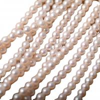 Runde ferskvandskulturperle Beads, Ferskvandsperle, du kan DIY, hvid, 8-9mm, Solgt Per 36-38 cm Strand