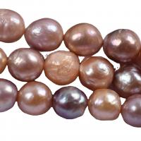 Perles nacres baroques de culture d'eau douce , perle d'eau douce cultivée, DIY, violet, 10-11mm, Vendu par 38 cm brin
