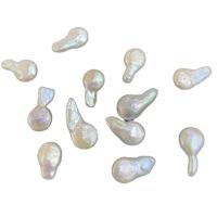 Natural Freshwater Pearl Loose Beads, Baroque, DIY, white, 10mmx17-19mm, Sold By PC