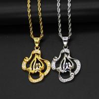 Stainless Steel Pendants plated fashion jewelry & with rhinestone nickel lead & cadmium free Sold By PC
